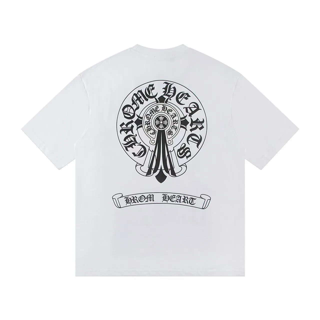 🅿️150 Style: 2025 new Croix Heart short-sleeved T-shirt Material: High version 300g double yarn combed cotton Size: S～XL Color: White Style number: Z009